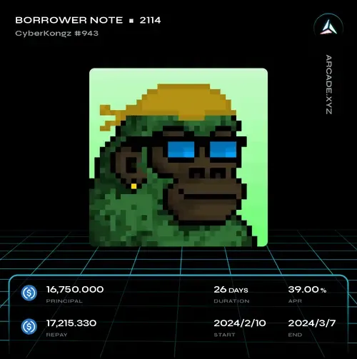 Arcade.xyz Borrower Note #2114