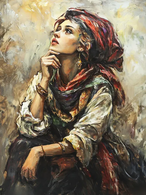 Bohemian Contemplative Beauty #75
