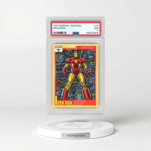 1991 Marvel Universe #13 Iron Man (PSA 7 NM)