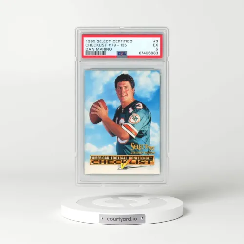 1995 Select Certified Checklist #3 Checklist #79-135 - Dan Marino (PSA 5 EX)