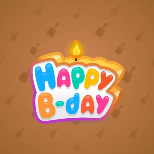 B-Day Candle #74154
