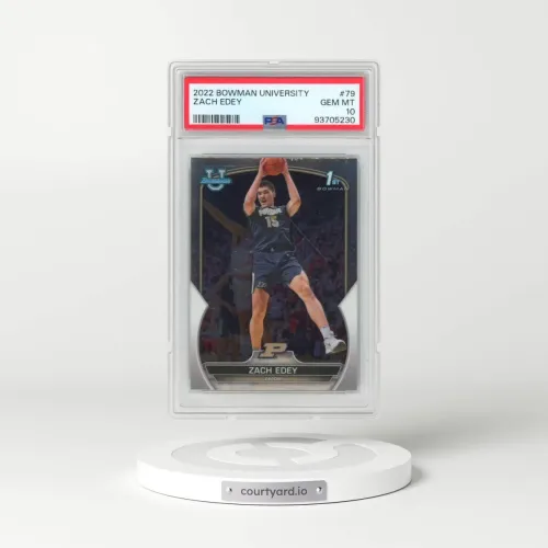 2022 Bowman Chrome University #79 Zach Edey (PSA 10 GEM MINT)