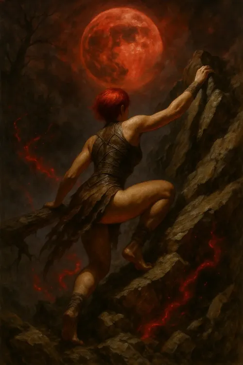 The climb to the ritual site #4