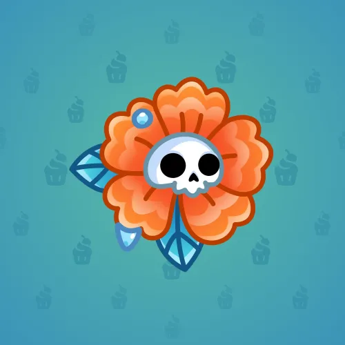 Skull Flower #12318