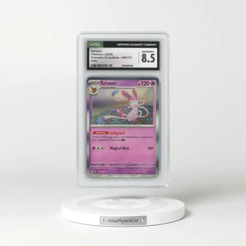 2025 Prismatic Evolutions - PRE EN #040/131 Sylveon - Holo (CGC 8.5 NM-MT+)