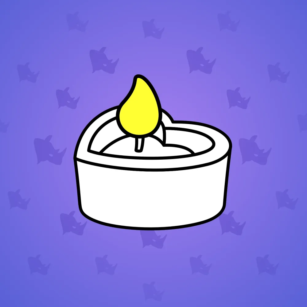 Love Candle #13569