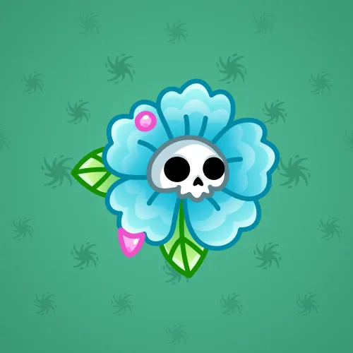 Skull Flower #12334