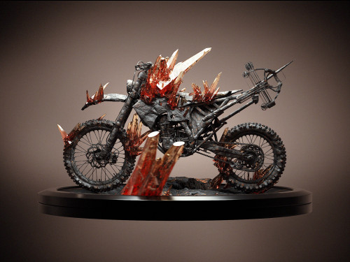 Red Crystal Bike #3358