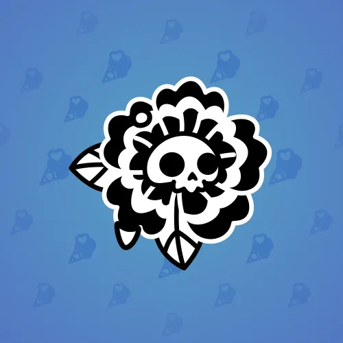 Skull Flower #6688
