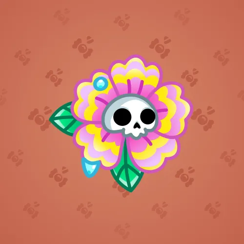 Skull Flower #8820
