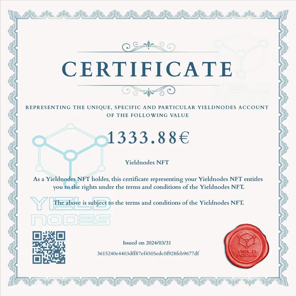 Yieldnodes NFT 1333.88€ #3866