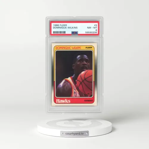 1988 Fleer #5 Dominique Wilkins (PSA 8 NM-MT)