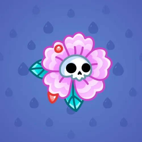 Skull Flower #2920