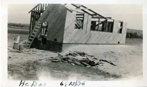 Kitchen at He Dog, Rosebud Sioux 1936 #391