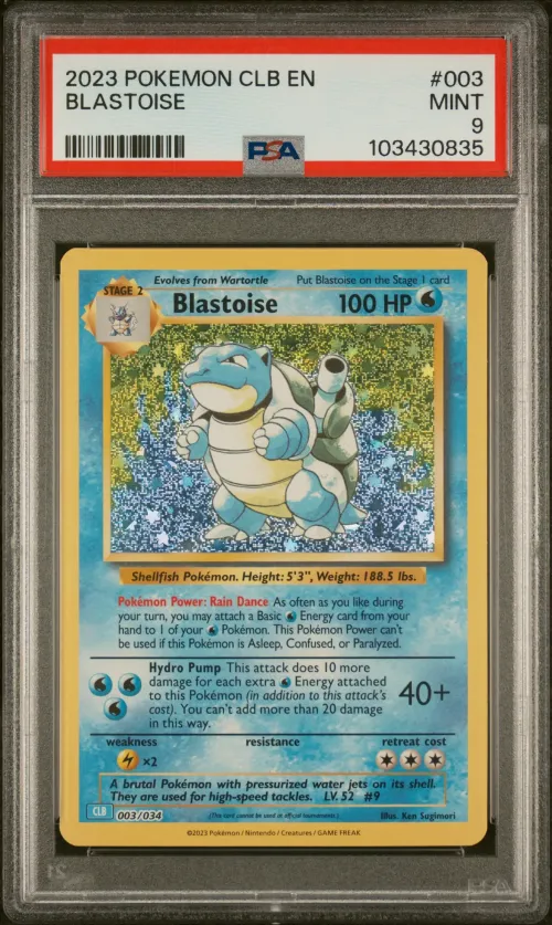 2023 #003 Blastoise PSA 9 Clb-Tr