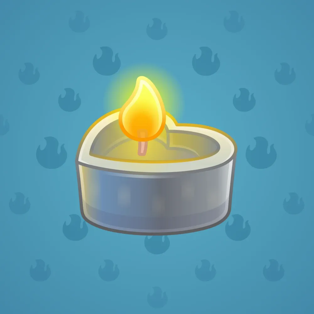 Love Candle #8201