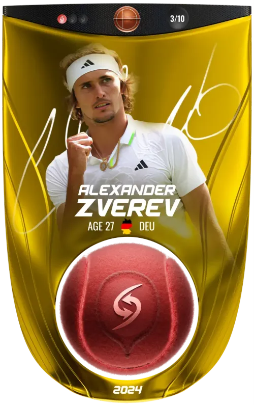 Alexander Zverev - Gold - Service #10416