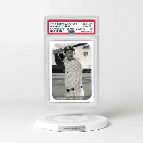 2018 Topps Archives Snapshots #AS-GT Gleyber Torres - Black & White (PSA 10 GEM MINT)