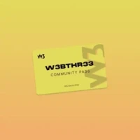 W3BTHR33 Community Pass
