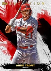 Angels® Mike Trout Inception Base Red 44 Rare