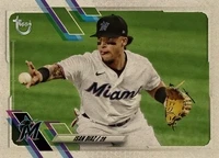 Miami Marlins® Isan Diaz 2B Base Motion Vintage Stock 364 Super Rare