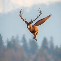 flying deer