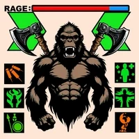 Melee Apes by @Roundwaters