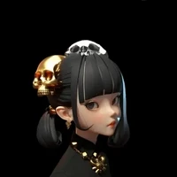 Grim Reaper Skull Girl