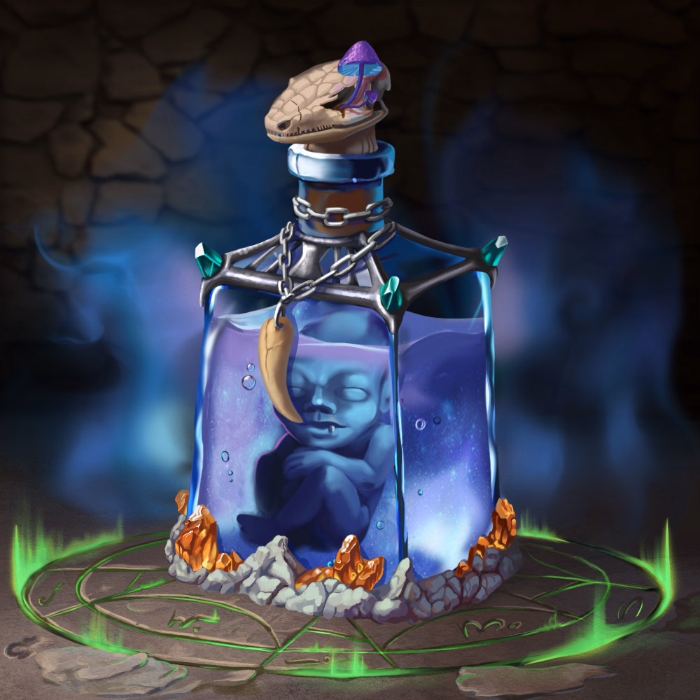 Magic Alchemy Embryo Flask