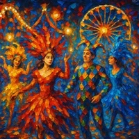 Oil paintings inspired by Leonid Afremov