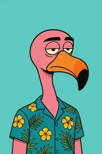 Bored Flamingos of the Caribbean