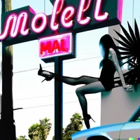 MISS AL SIMPSON x DALL-E 2 - LOST MOTELS