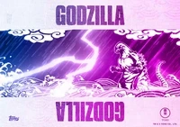 Godzilla Storm Traditional Art CMYK Offset 8 Super Rare