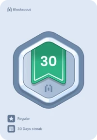 30 days streak badge 