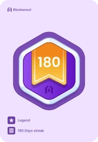 180 days streak badge