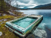 NO PARKING IN SHALLOW WATER by KEVlN ABOSCH