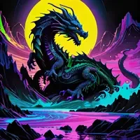 Wyvern in the sky