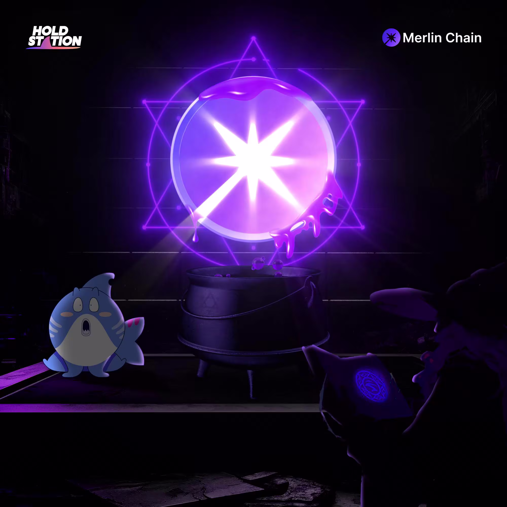 Galxe - An Age of Wizards Begins: Holdstation x Merlin Chain