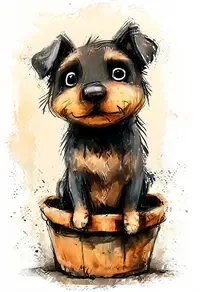 ZK bathing dog