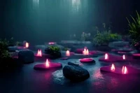 Neon Zen Garden