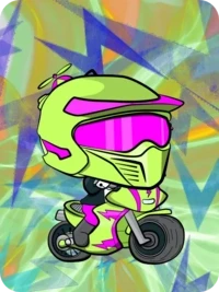 Team Green Motorbike by RocketMoonApe  x Reddit Collectible Avatars