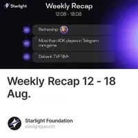 Weekly Recap 12 - 18 Aug.