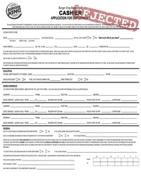 Burger King Application