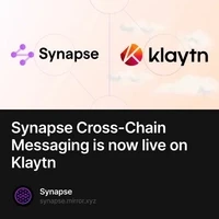 Synapse Cross-Chain Messaging is now live on Klaytn
