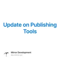 Update on Publishing Tools
