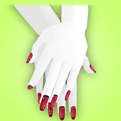 Red Planet Nails by Doki3D
