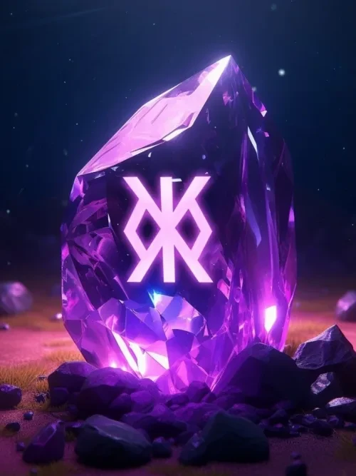 ,Stone Diamond Rune Stone