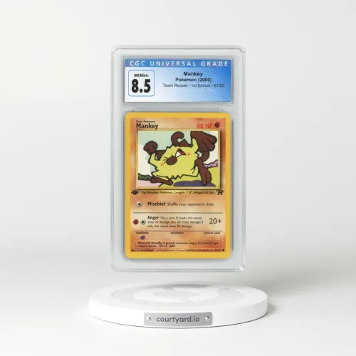 2000 Team Rocket #61/82 Mankey - 1st Edition 1st Edition (CGC 8.5 NM-MT+)