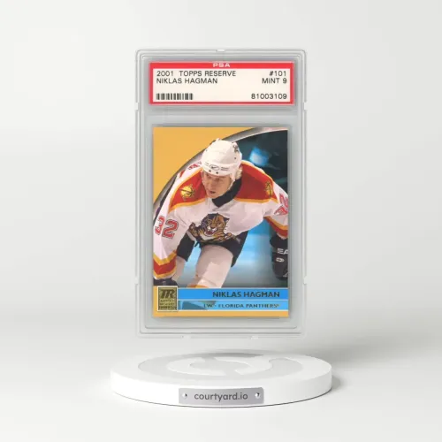 2001 Topps Reserve #101 Niklas Hagman (PSA 9 MINT)