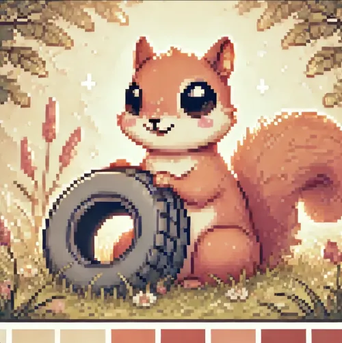 Pixel Squirrel #17